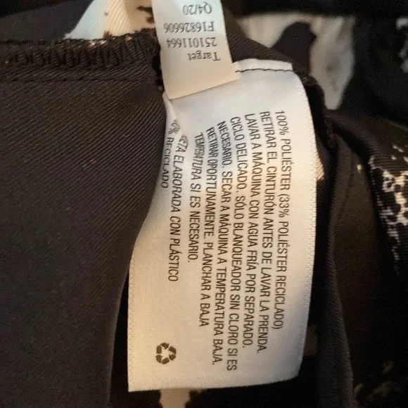 Alexis Black + White (Off-White) Long Sleeve Dress, M - Picture 16 of 16